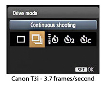 T3i-continuous shooting mode