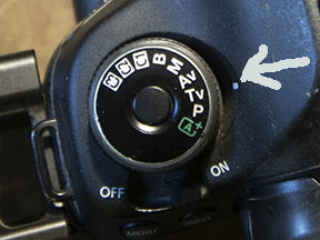 Canon mode dial