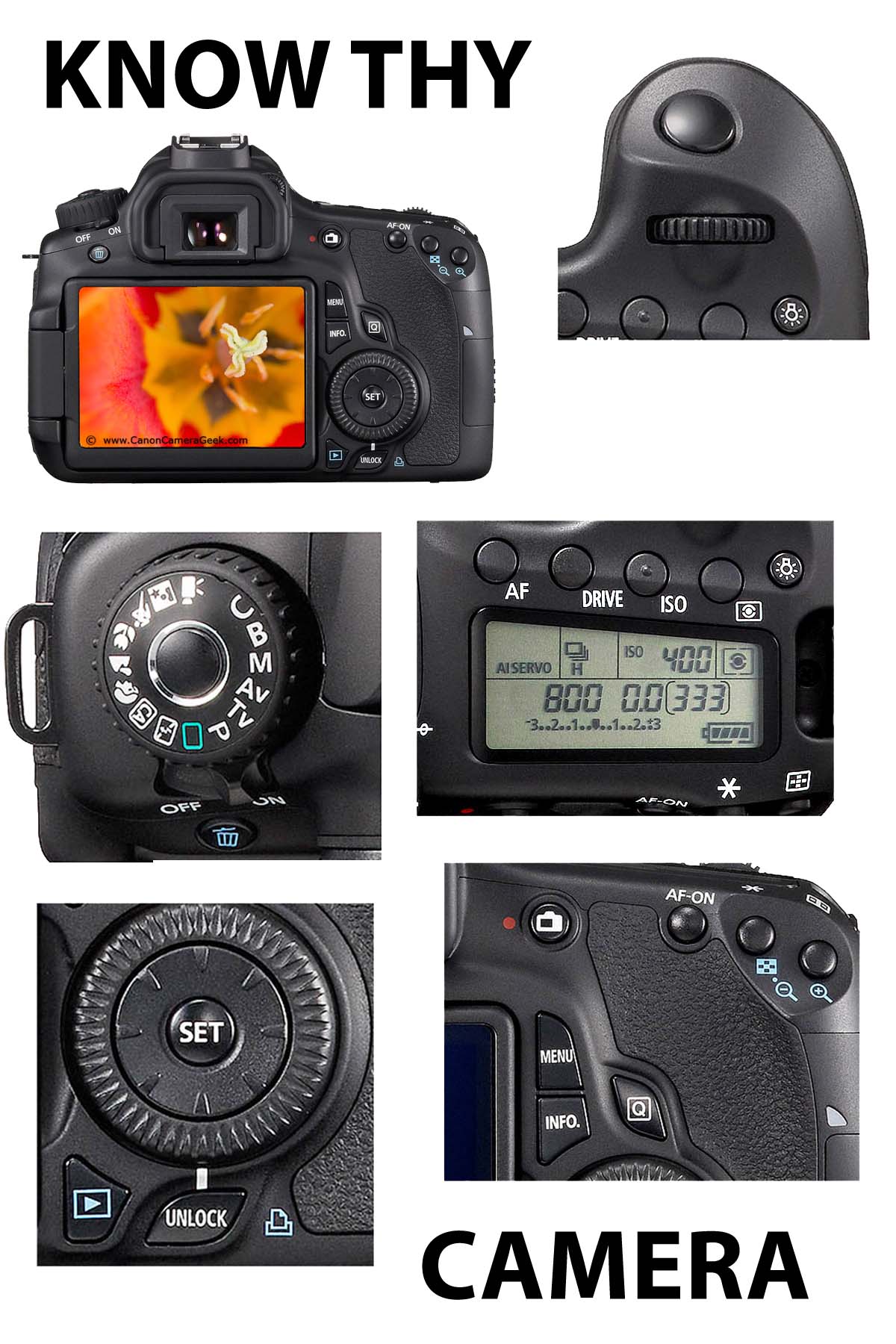 Canon 60D camera controls