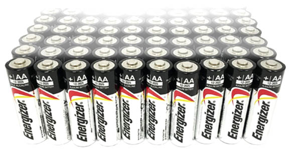 65 AA batteries