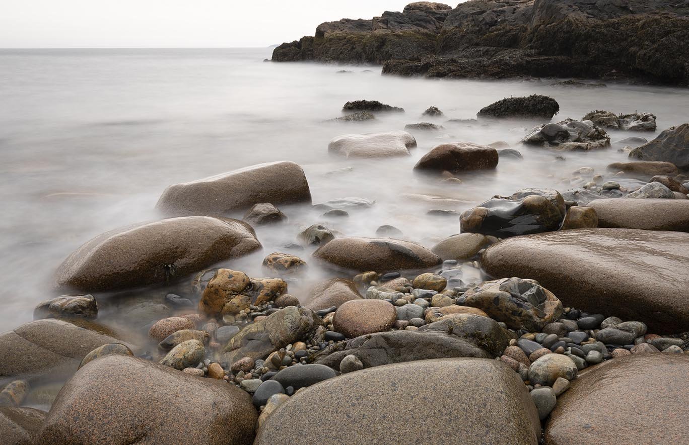 Coastal Maine rock beach