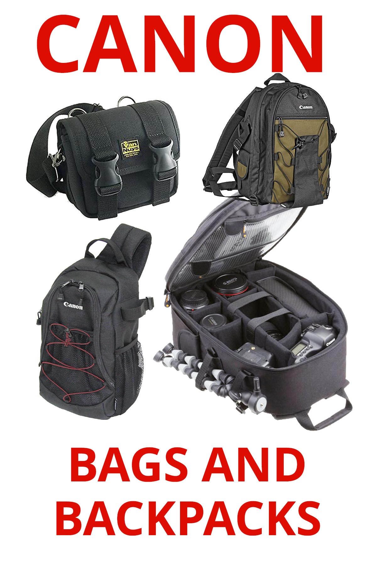 Canon bags and backpacks